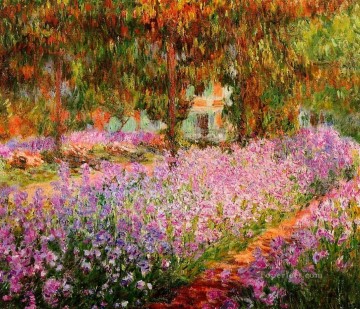  Garden Art - Irises in Monet s Garden Claude Monet